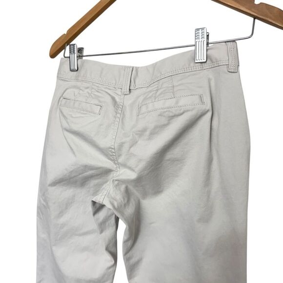 Old Navy Y2K Low Rise Perfect Bootcut Khakis Pants Ivory White Sz 0 - Picture 5 of 5
